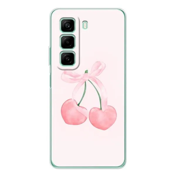 Чехол с принтом «Розовые вишни» для Infinix Hot 50 Pro