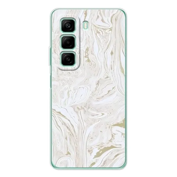 Чехол с принтом «Белый мрамор» для Infinix Hot 50 Pro