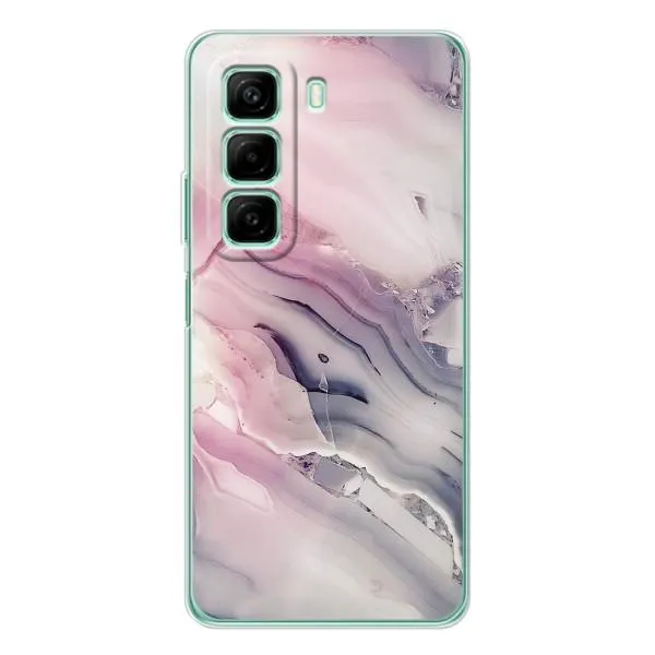 Чехол с принтом «Пурпурный Мрамор» для Infinix Hot 50 Pro