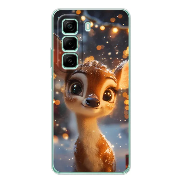 Чехол с принтом «Олененок среди гирлянд» для Infinix Hot 50 Pro