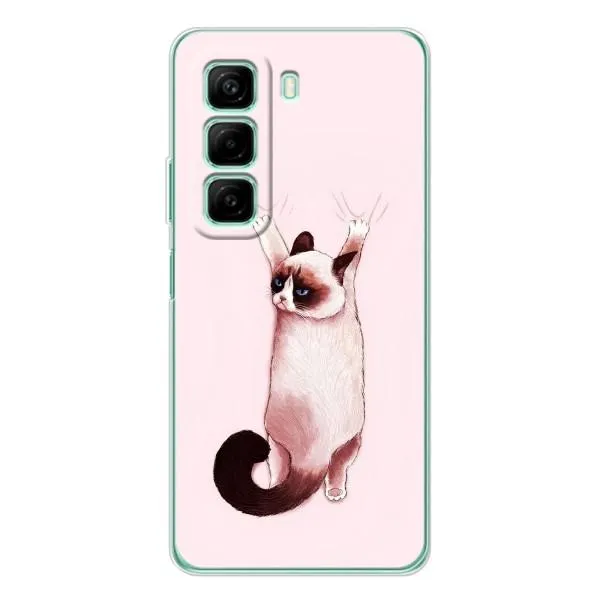 Чехол с принтом «Котик падает» для Infinix Hot 50