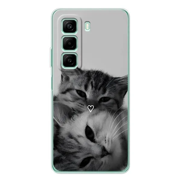 Чехол с принтом «Пара котов» для Infinix Hot 50