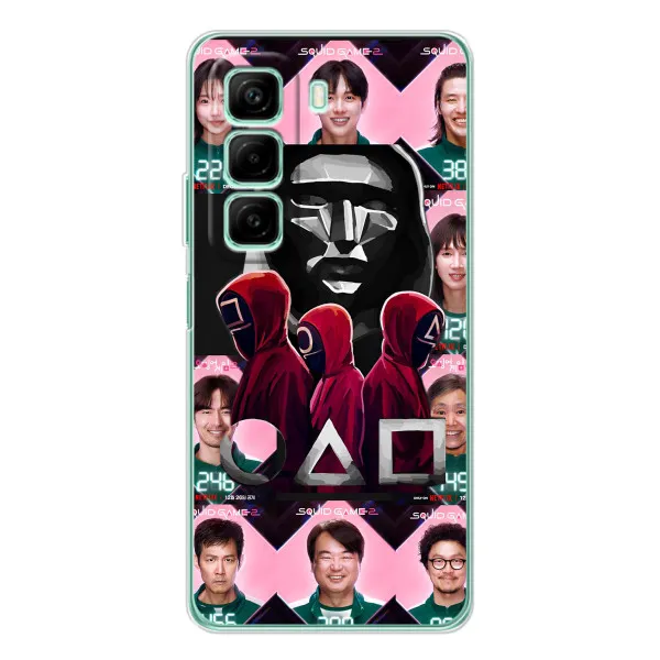 Чехол с принтом «Участники Игра кальмара» для Infinix Hot 50