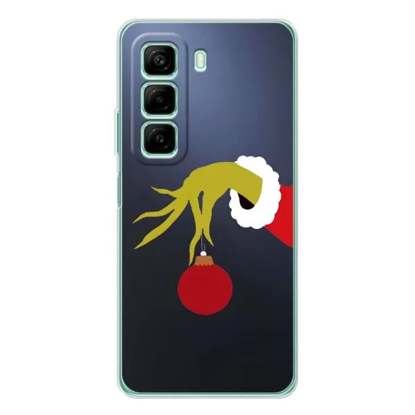 Чехол с принтом «Гринч с игрушкой» для Infinix Hot 50