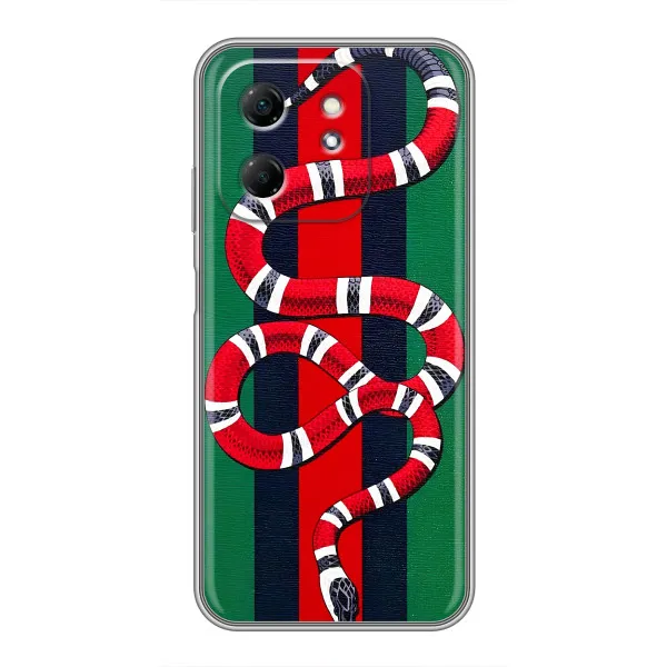 Чехол с принтом «Gucci змия» для Infinix Hot 50i