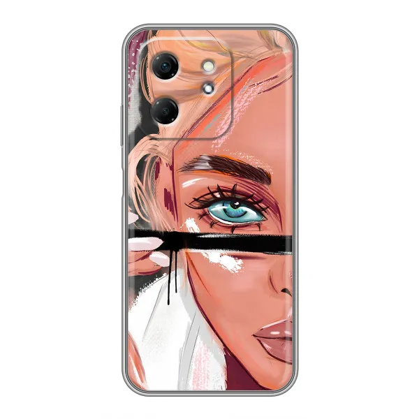 Чехол с принтом «Макияж» для Infinix Hot 50i Чехол с принтом «Макияж» для Infinix Hot 50i