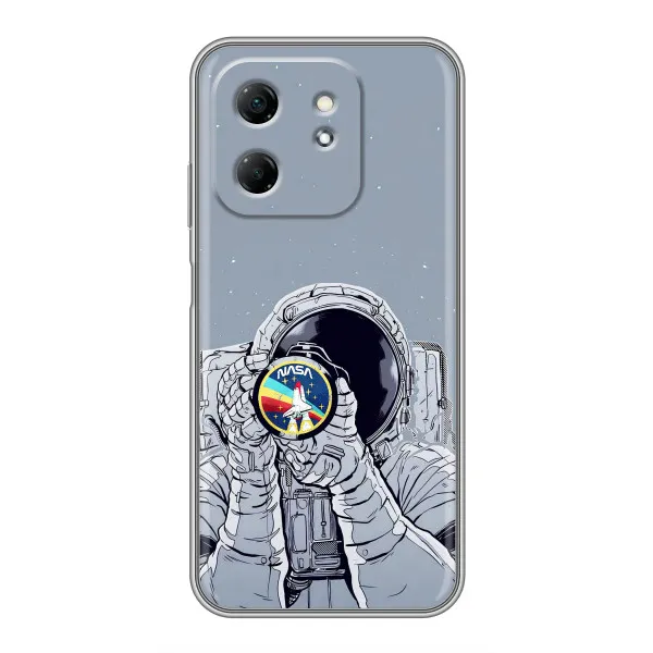 Чехол с принтом «Космонавт фото» для Infinix Hot 50i