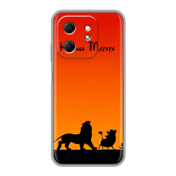 Чехол с принтом «Акуна Матата закат» для Infinix Hot 50i