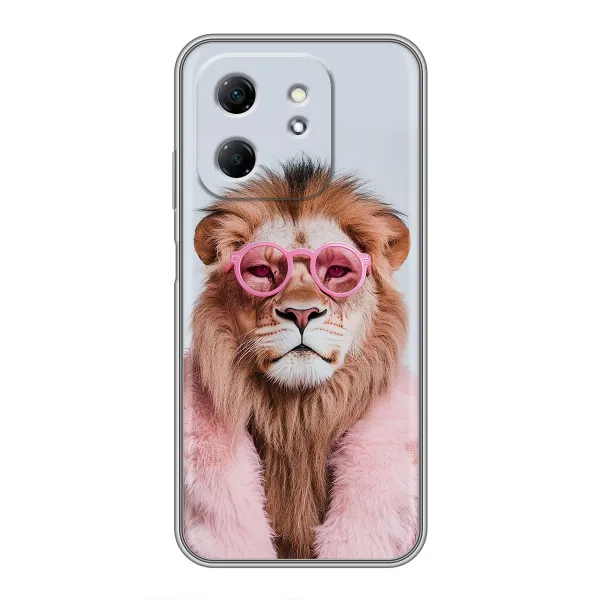 Чохол з принтом «Лев в окулярах» для Infinix Hot 50i