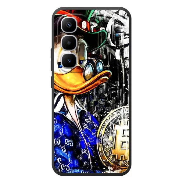 Чехол с принтом «Биткойн Скрудж» для Infinix Hot 60 Pro Plus