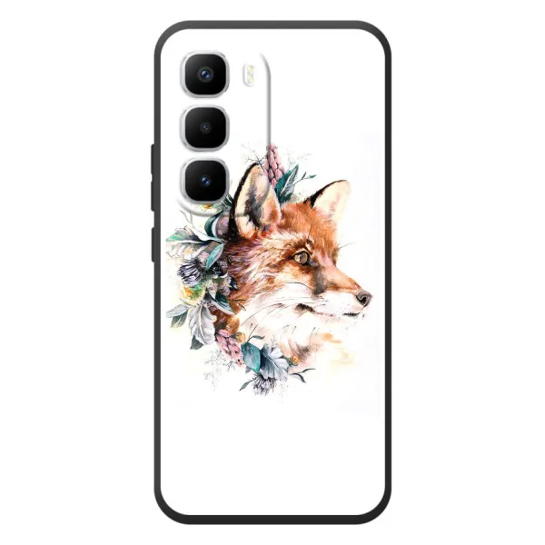 Чехол с принтом «Лисичка в цветочках» для Infinix Hot 60 Pro Plus Чехол с принтом «Лисичка в цветочках» для Infinix Hot 60 Pro Plus
