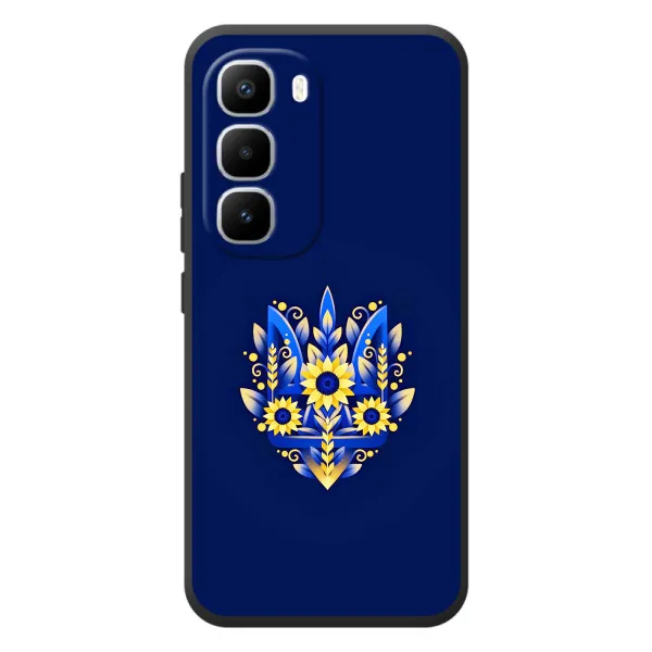 Чехол с принтом «Цветочный Герб» для Infinix Hot 60 Pro Plus