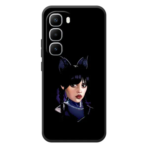 Чехол с принтом «серьезная Уэнздей» для Infinix Hot 60 Pro Plus