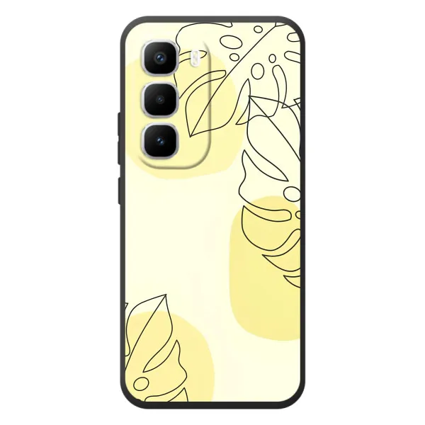 Чехол с принтом «Желтая монстера арт» для Infinix Hot 60 Pro Plus