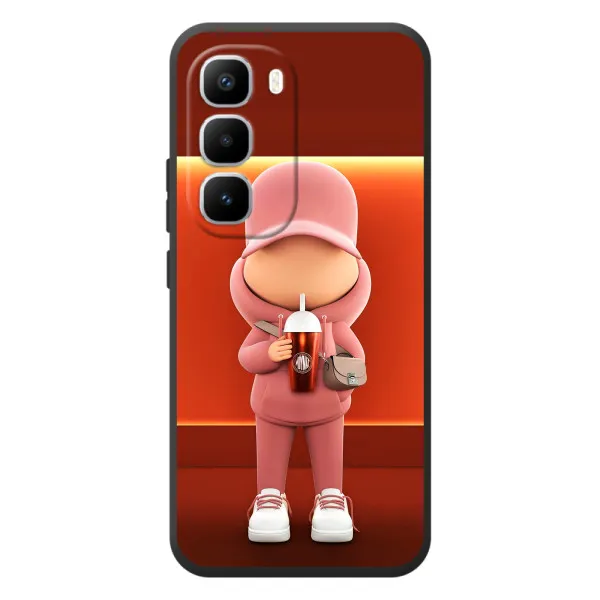 Чохол з принтом «З Кавою» для Infinix Hot 60 Pro Plus