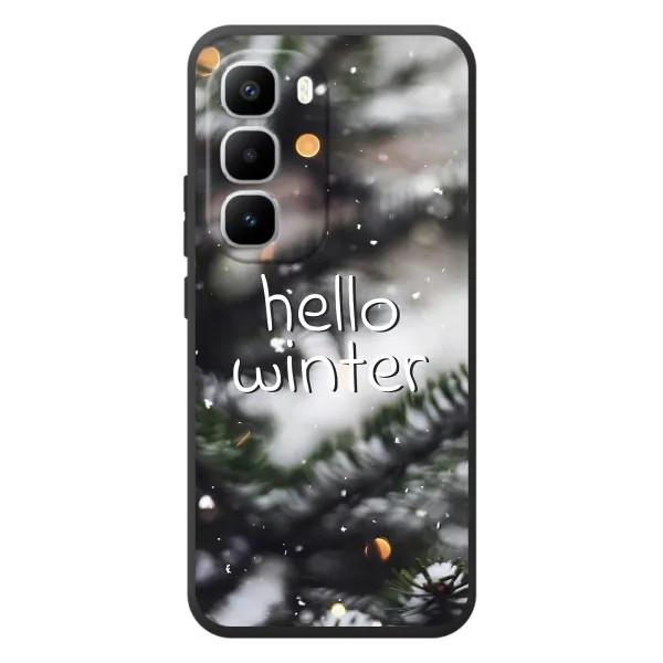 Чехол с принтом «Hello winter» для Infinix Hot 60 Pro Plus