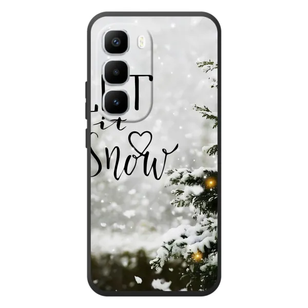 Чехол с принтом «Let it snow» для Infinix Hot 60 Pro Plus