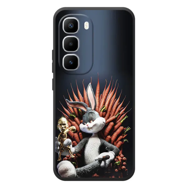 Чехол с принтом «Король Кролик» для Infinix Hot 60 Pro Plus