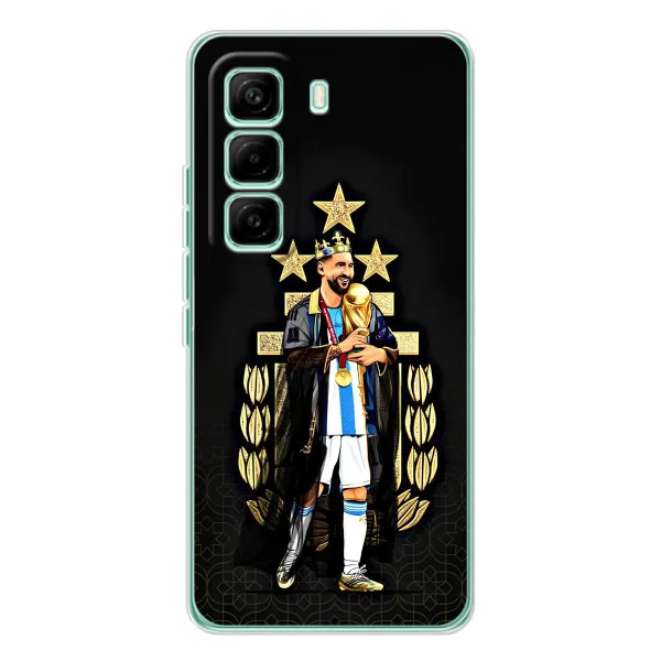 Чехол с принтом «Месси Король» для Infinix Hot 60 Pro