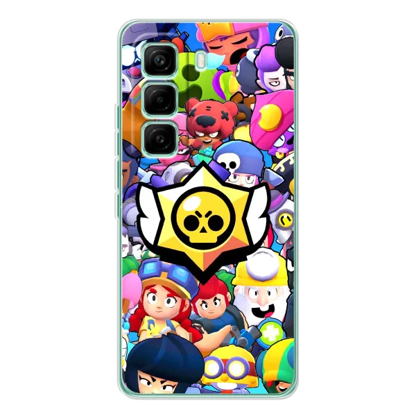 Чехол с принтом «Лого Brawl Stars» для Infinix Hot 60 Pro