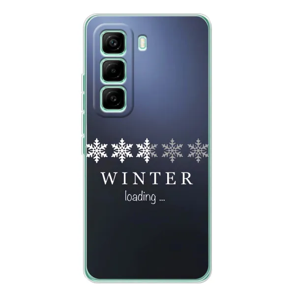 Чехол с принтом «Winter loading» для Infinix Hot 60 Pro