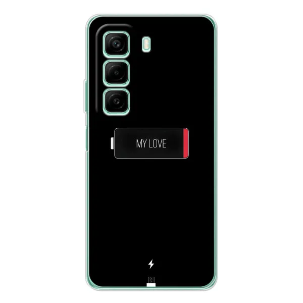 Чехол с принтом «Love battery» для Infinix Hot 60