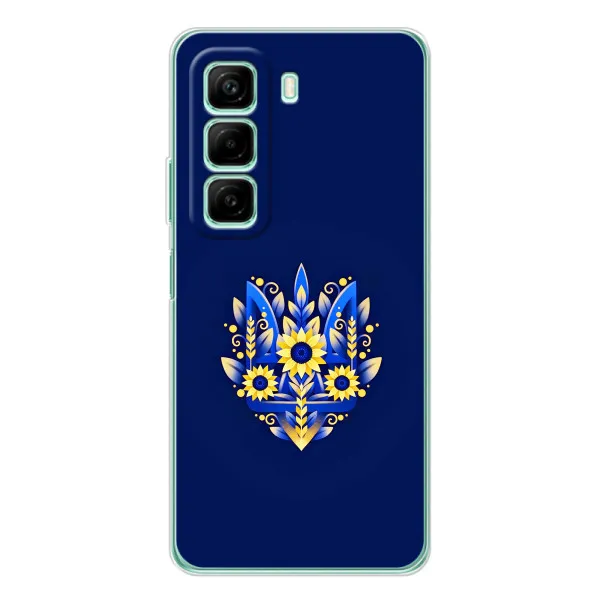 Чехол с принтом «Цветочный Герб» для Infinix Hot 60