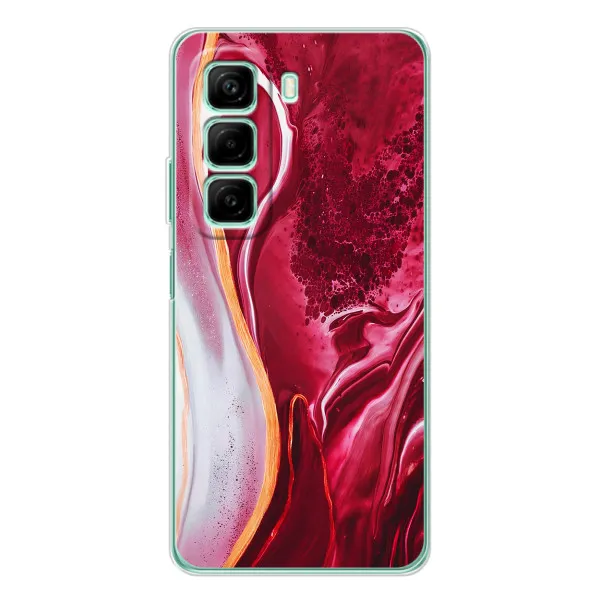 Чехол с принтом «Мрамор красный» для Infinix Hot 60 Чехол с принтом «Мрамор красный» для Infinix Hot 60