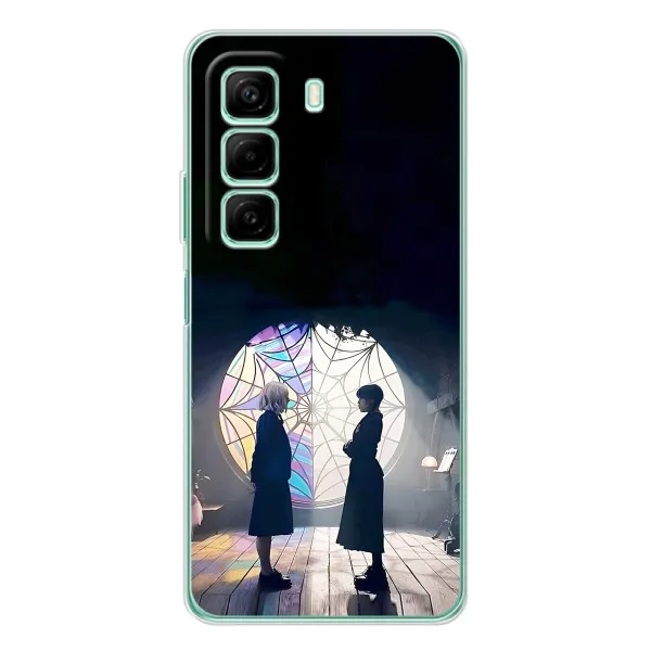 Чехол с принтом «Уэнздей и Инид» для Infinix Hot 60 Чехол с принтом «Уэнздей и Инид» для Infinix Hot 60