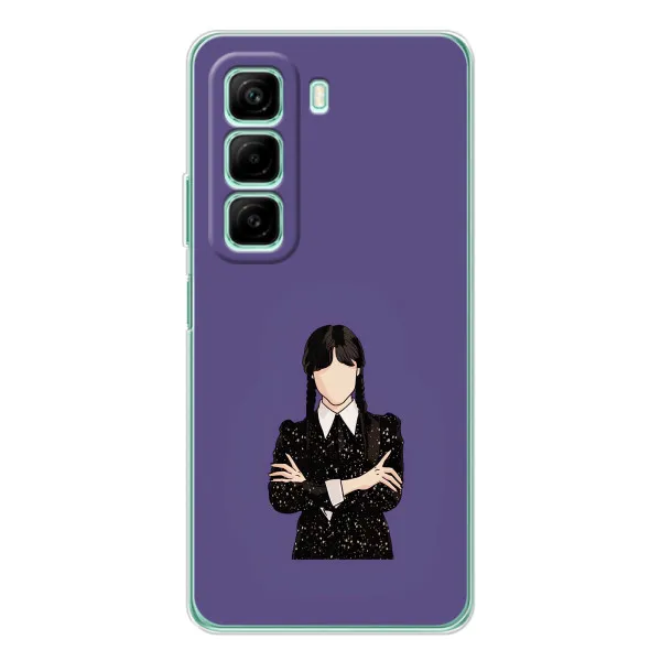 Чехол с принтом «Уэнздей в черном» для Infinix Hot 60 Чехол с принтом «Уэнздей в черном» для Infinix Hot 60
