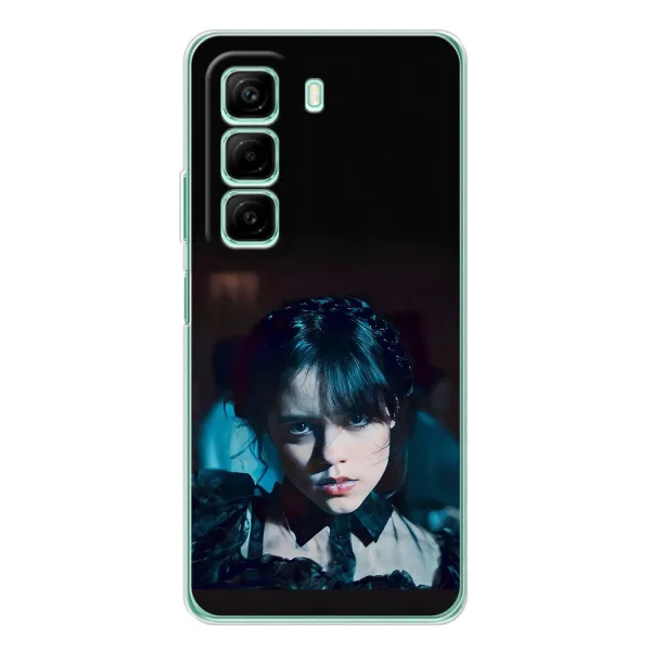 Чехол с принтом «взгляд Уэнздей» для Infinix Hot 60 Чехол с принтом «взгляд Уэнздей» для Infinix Hot 60