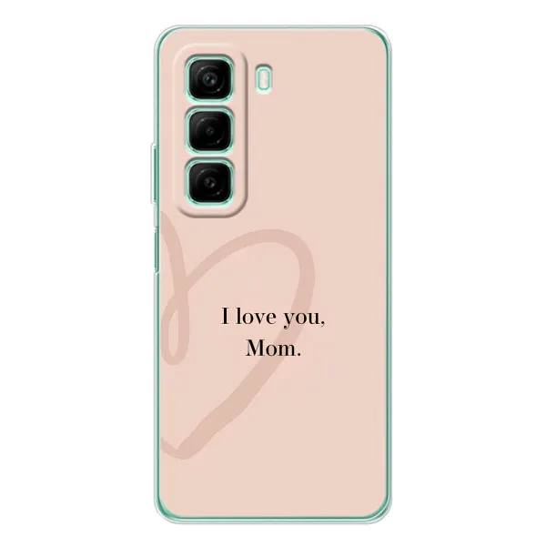 Чохол з принтом «Серце мамі» для Infinix Hot 60 Чохол з принтом «Серце мамі» для Infinix Hot 60