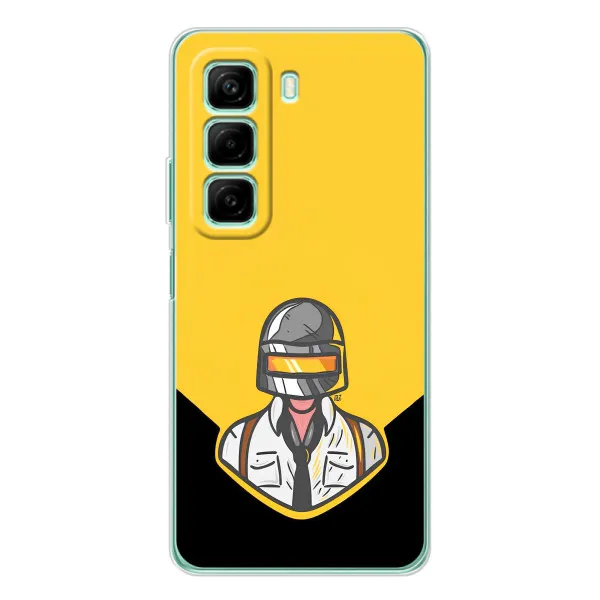Чехол с принтом «Пабг в шлеме» для Infinix Hot 60i Чехол с принтом «Пабг в шлеме» для Infinix Hot 60i