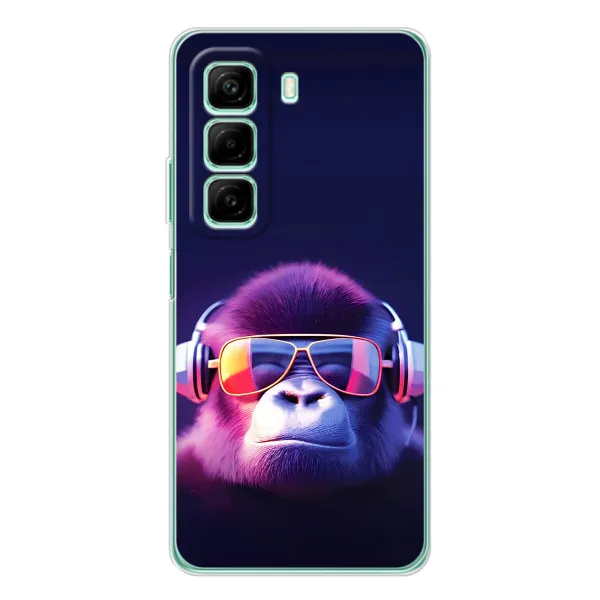 Чохол з принтом «Стильна мавпа» для Infinix Hot 60i Чохол з принтом «Стильна мавпа» для Infinix Hot 60i