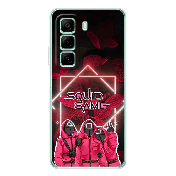 Чехол с принтом «Охранники Игра кальмара» для Infinix Hot 60i Чехол с принтом «Охранники Игра кальмара» для Infinix Hot 60i