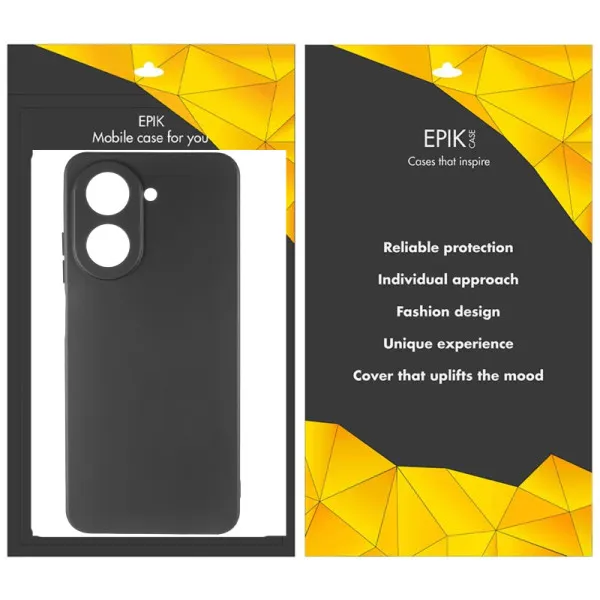 Чехол TPU Epik Black Full Camera для Infinix Hot 70 — Черный — фото 2