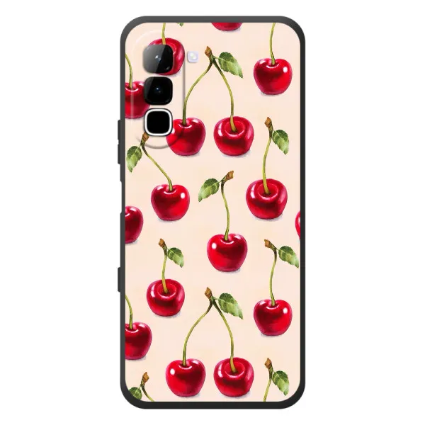 Чохол з принтом «Черешня» для Infinix Hot 70
