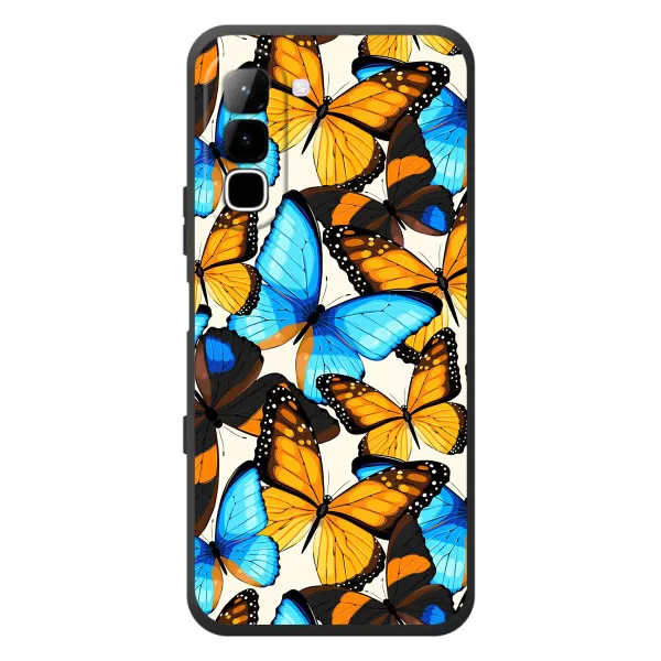 Чохол з принтом «Яскраві метелики» для Infinix Hot 70