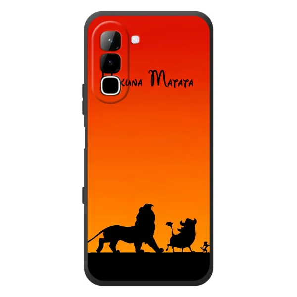 Чехол с принтом «Акуна Матата закат» для Infinix Hot 70