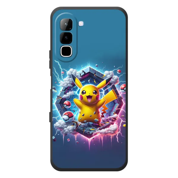 Чохол з принтом «Лого Пікачу» для Infinix Hot 70