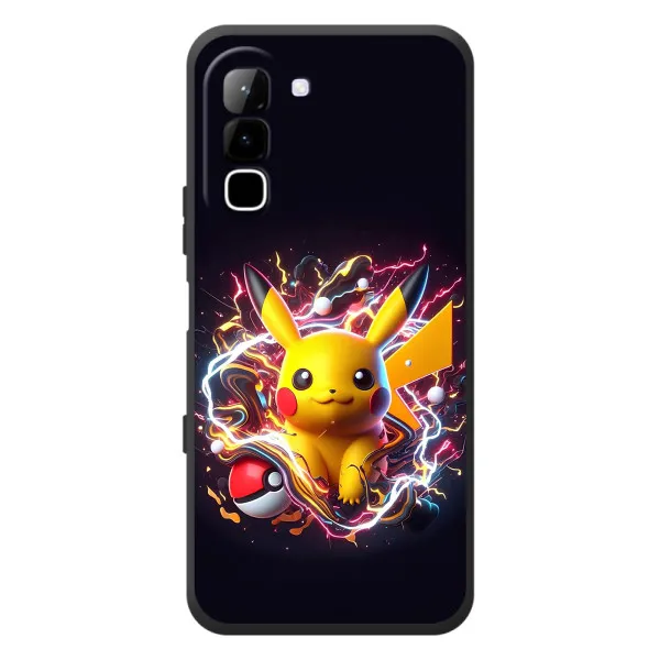 Чохол з принтом «Пікачу з м'ячем» для Infinix Hot 70