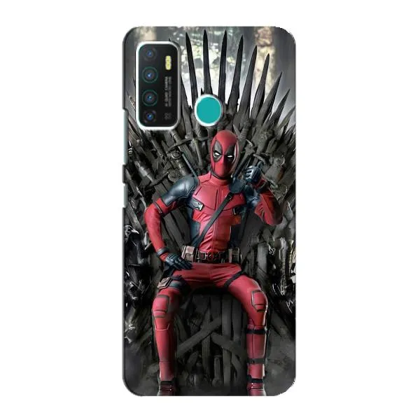 Чохол з принтом «Дедпул на троні» для Infinix Hot 9 / Hot 9 Pro Чохол з принтом «Дедпул на троні» для Infinix Hot 9 / Hot 9 Pro