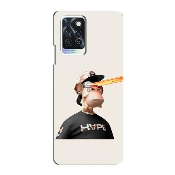 Чохол з принтом «мавпа NFT в окулярах» для Infinix Note 10 Pro
