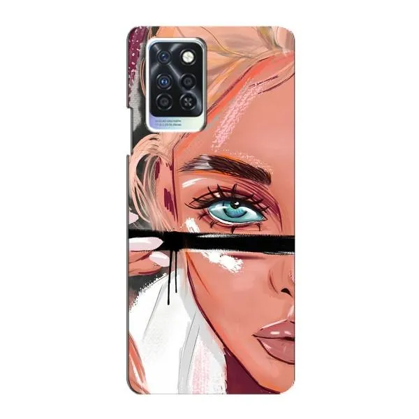 Чехол с принтом «Макияж» для Infinix Note 10 Pro