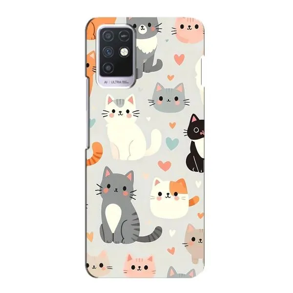 Чехол с принтом «Коллаж котов» для Infinix Note 10 Чехол с принтом «Коллаж котов» для Infinix Note 10