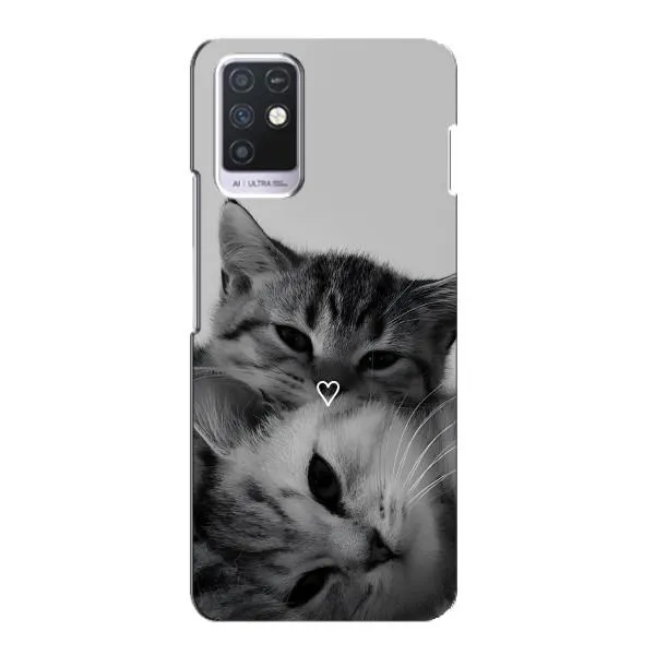 Чехол с принтом «Пара котов» для Infinix Note 10 Чехол с принтом «Пара котов» для Infinix Note 10