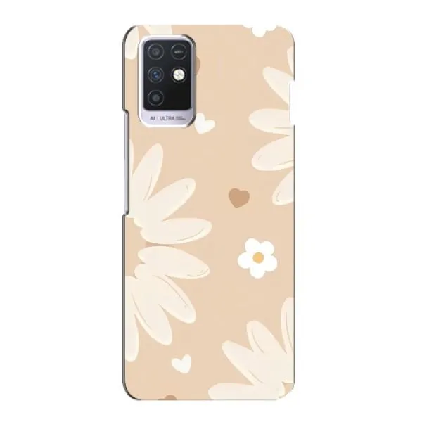 Чехол с принтом «Бежевые цветы» для Infinix Note 10 Чехол с принтом «Бежевые цветы» для Infinix Note 10