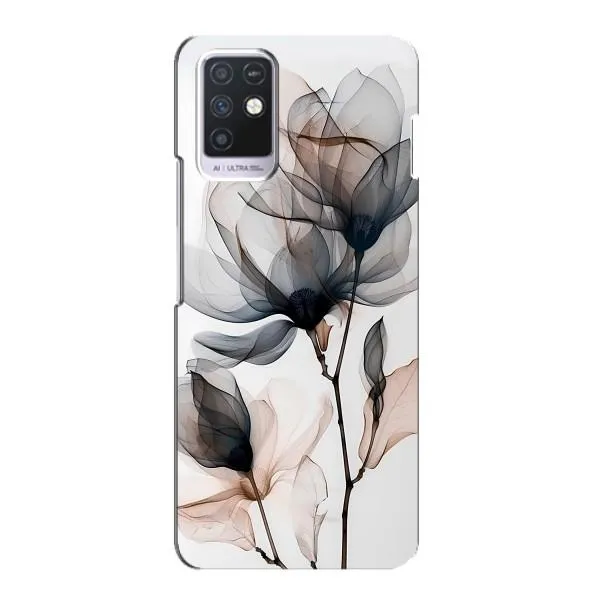Чехол с принтом «Цветы на белом» для Infinix Note 10 Чехол с принтом «Цветы на белом» для Infinix Note 10