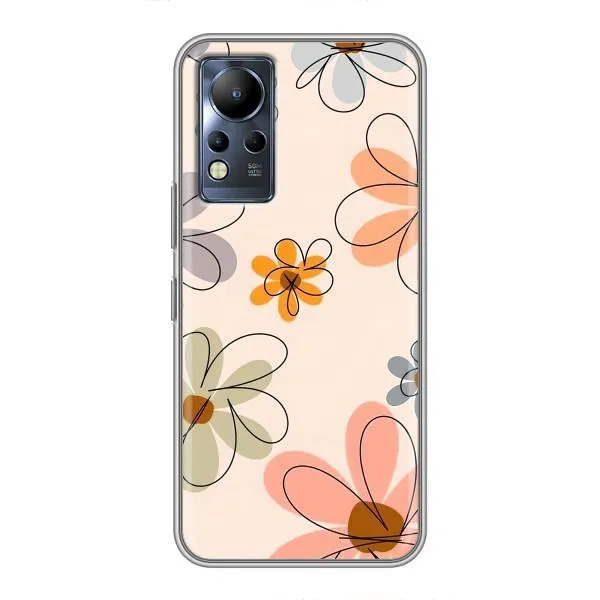 Чехол с принтом «Разноцветные цветы» для Infinix Note 11 Pro