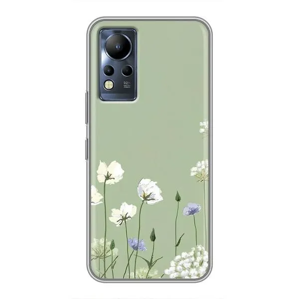 Чехол с принтом «Цветы на зеленом» для Infinix Note 11 Pro